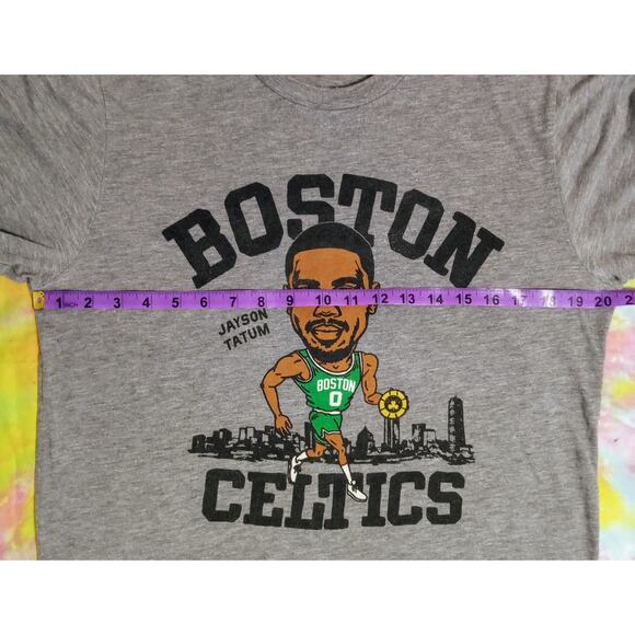 HOMAGE Jayson Tatum Boston Celtics Caricature Tee Retro Style Single Stitch SZ M - Picture 7 of 7